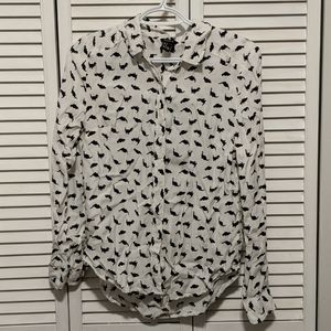 Forever 21 Dinosaur Print Blouse